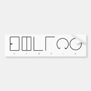 Utopia Bumper Sticker