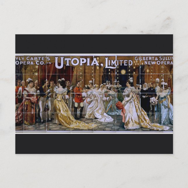 Utopia, Limited Vintage Theatre Postcard (Front)