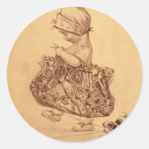 Utopia Yarn Classic Round Sticker