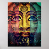 Utopian Psychedelic Egyptian Portrait