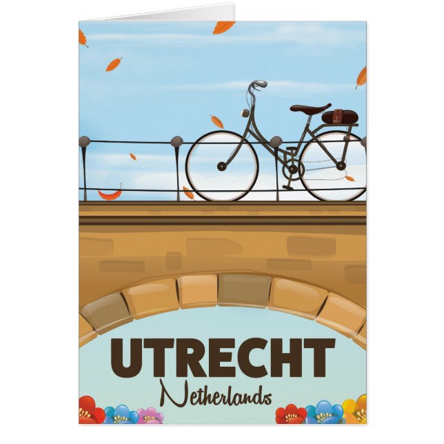 Utrecht Netherlands vacation poster. (Front)
