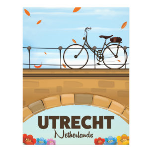 Utrecht Netherlands vacation poster. Photo Print