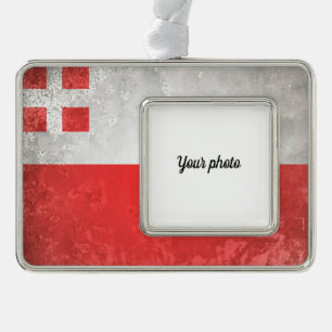 Utrecht Silver Plated Framed Ornament