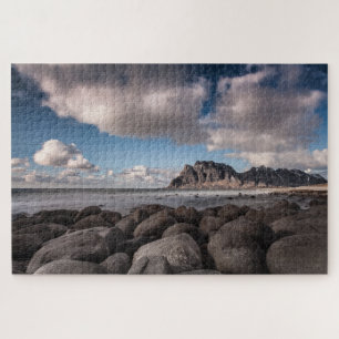 Uttakleiv Lofoten Norway Landscape Photo Jigsaw Puzzle