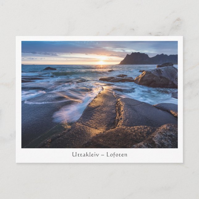 Uttakleiv Lofoten Norway Postcard (Front)