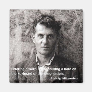 Uttering a word is like striking ... magnet