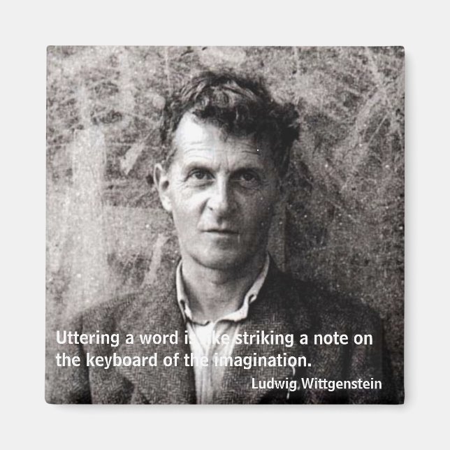 Uttering a word is like striking ... magnet (Front)