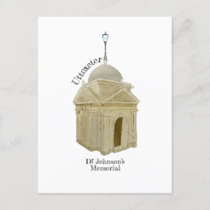 Uttoxeter Dr Johnson Memorial Postcard