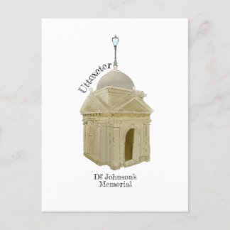 Uttoxeter Dr Johnson Memorial Postcard