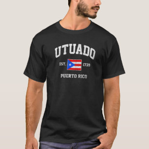 Utuado Puerto Rico vintage Boricua flag Athletic s T-Shirt