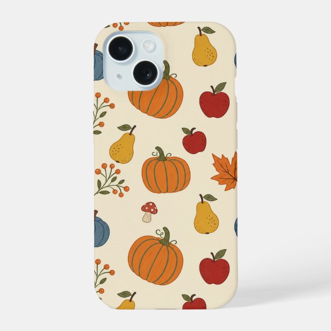 utumn Harvest Pumpkins Fruit Pattern Case (Back)