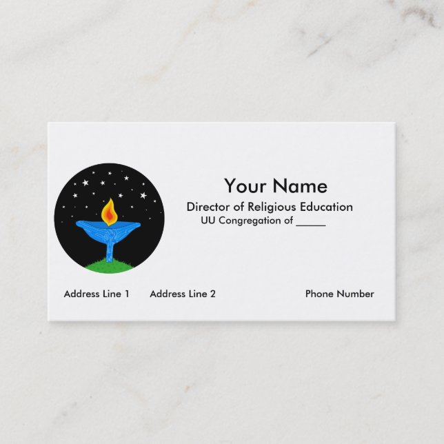 UU Chalice Business Cards (Front)