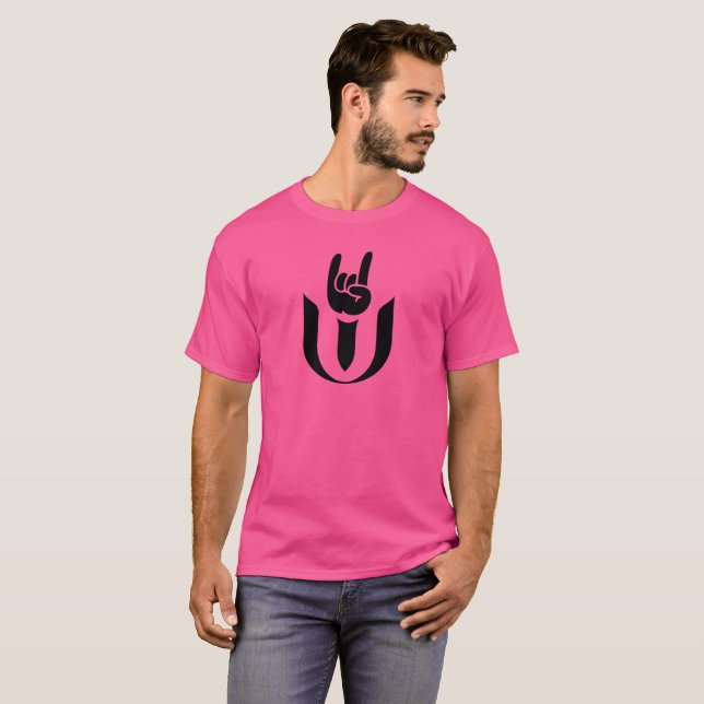 UU Chalice Cooper Symbol Black Symbol T-Shirt (Front Full)