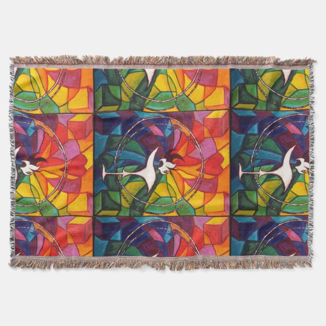 UU Flaming Chalice Throw Unitarian Universalist (Front)