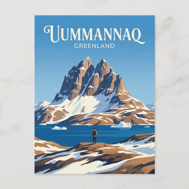 Uummannaq Mountain Greenland Postcard (Front)