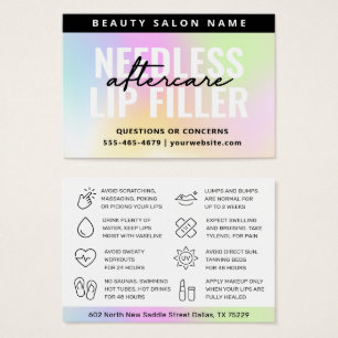 UV Gloss Rainbow Needles Lips Filler Care Card