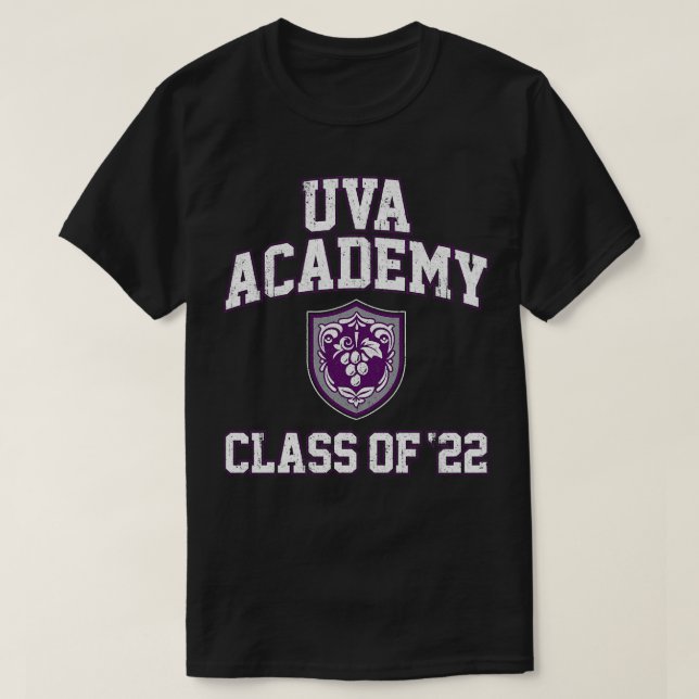 Uva Academy Class of T-Shirt (Design Front)