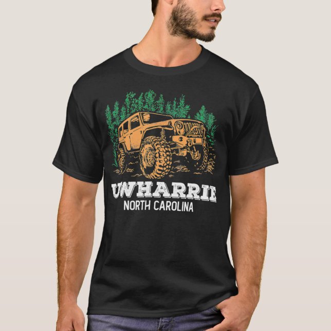 Uwharrie NC 4x4 National Park Offroading Truck T-Shirt (Front)