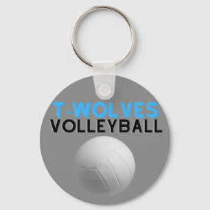 Uwharrie Timberwolves Volleyball Keychain
