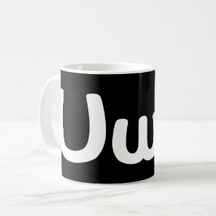 UwU Happy Anime Face Emoticon Coffee Mug