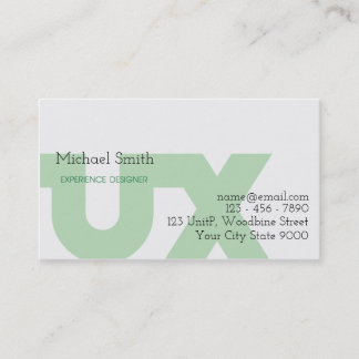 UX Designer Business Card