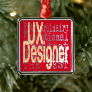 UX Designer Extraordinaire Metal Tree Decoration