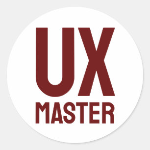 UX Master Classic Round Sticker