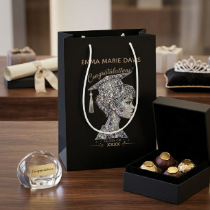 uxury Luxury Rhinestone Graduation Favour Box Cl Medium Gift Bag