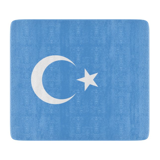 Uyghur Flag of East Turkistan (Uyghuristan) Cutting Board (Front)