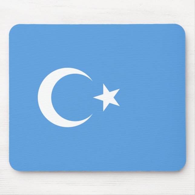 Uyghur Flag of East Turkistan (Uyghuristan) Mouse Mat (Front)