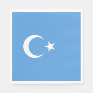 Uyghur Flag of East Turkistan (Uyghuristan) Napkin