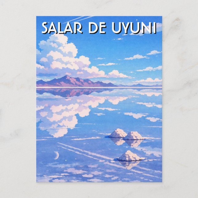 Uyuni Salt Flat Salar De Uyuni Postcard (Front)