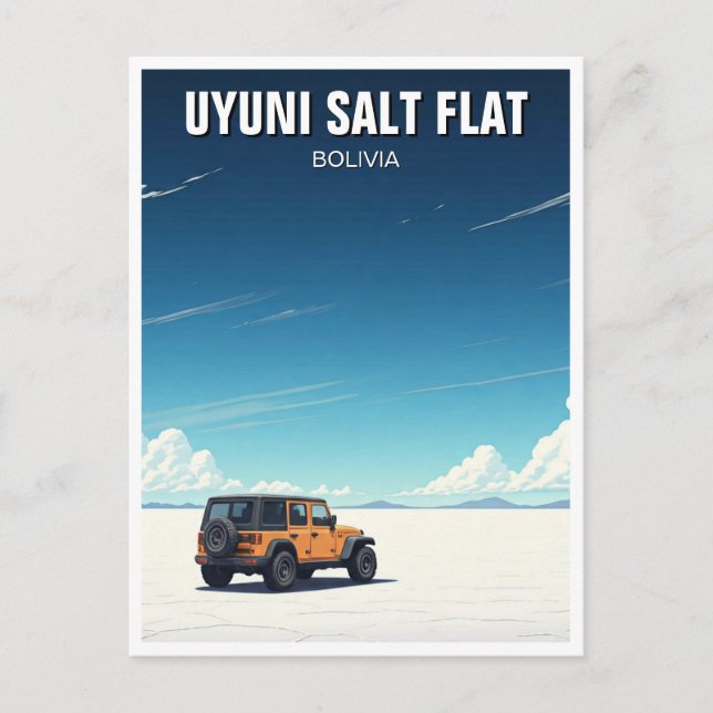 Uyuni Salt Flat Salar De Uyuni Postcard (Front)