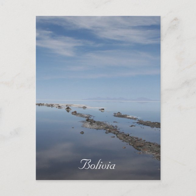 uyuni salt trail bolivia postcard (Front)