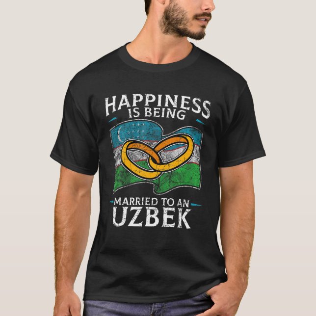 Uzbek Wedding Republic Of Uzbekistan Roots Married T-Shirt (Front)