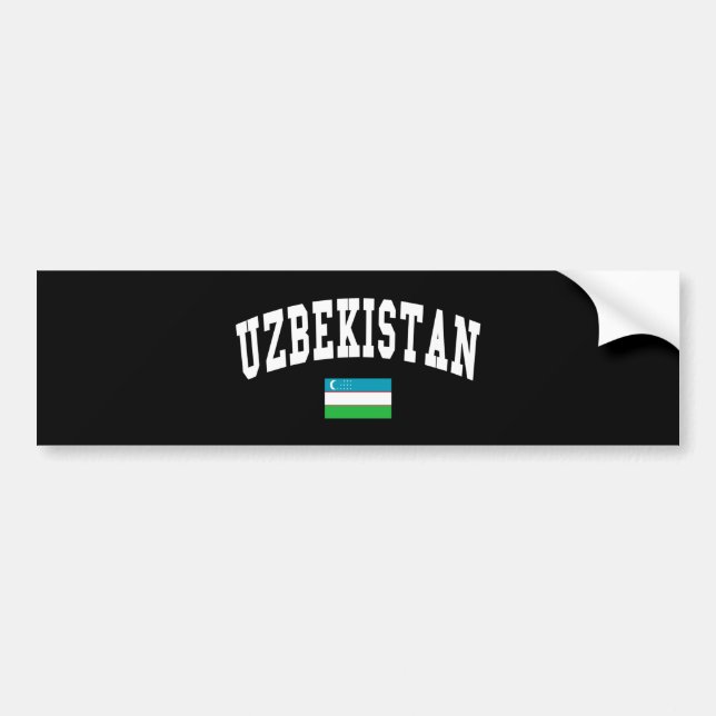 UZBEKISTAN BUMPER STICKER (Front)