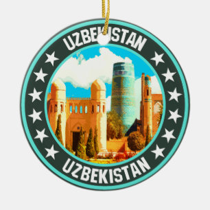 Uzbekistan ceramic tree decoration