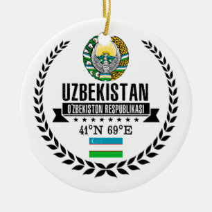 Uzbekistan Ceramic Tree Decoration