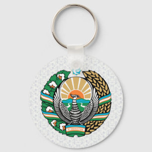 Uzbekistan Coat of Arms detail Key Ring