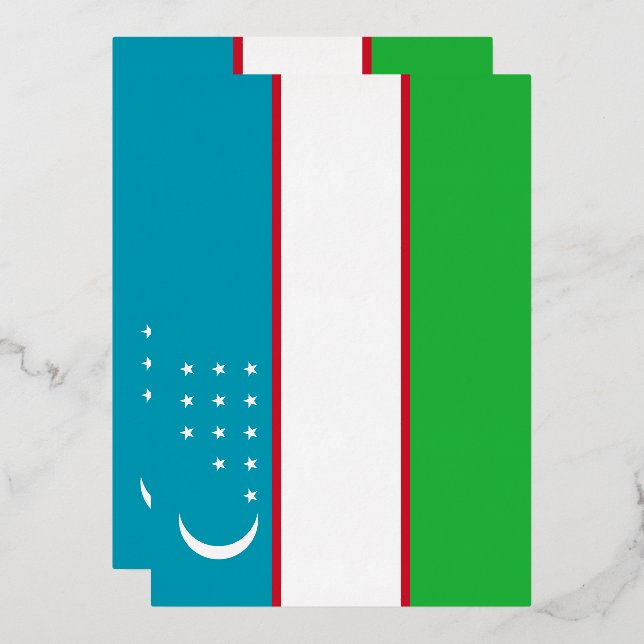 Uzbekistan flag (Front/Back)