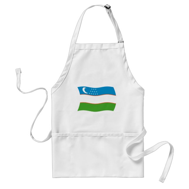 Uzbekistan Flag Apron (Front)