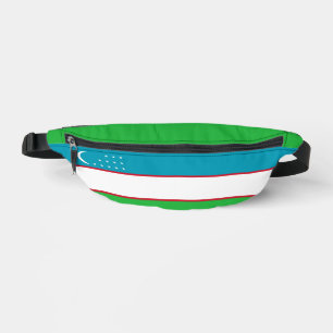 Uzbekistan flag bum bags