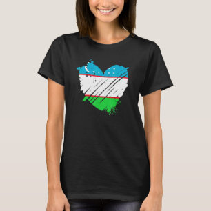 Uzbekistan Flag I Love It Is In My Dna For Uzbeks T-Shirt