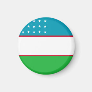 uzbekistan flag magnet