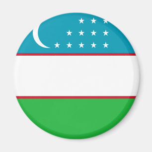 uzbekistan flag magnet