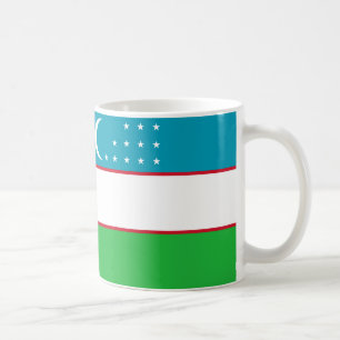 "Uzbekistan Flag Mug - Proud National Identity Cer