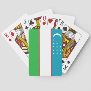 Uzbekistan Flag Playing Cards