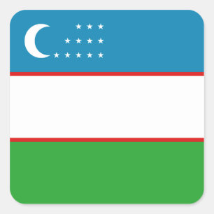 Uzbekistan Flag Sticker