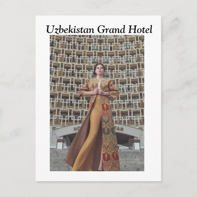 UZBEKISTAN HOTEL POSTCARD (Front)