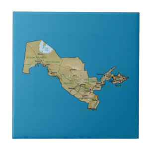 Uzbekistan Map Tile